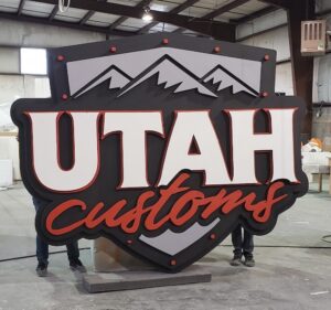 large sign Utah Customs